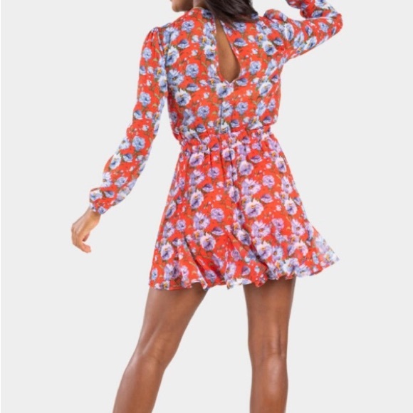 Francesca's Collections Holly Floral Godet Dress by Miami - Picture 6 of 7